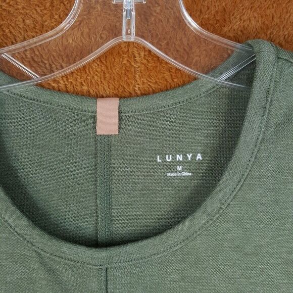 LUNYA Womens Dress Medium Green Pullover Midi Tank Sundress RESTORE FITTED - Picture 3 of 8